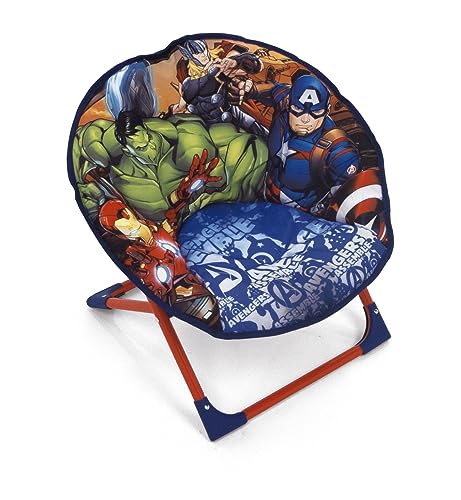 ARDITEX Avengers Sessel rund für Kinder, Polyester, mehrfarbig, 50 x 50 x 50 cm von ARDITEX
