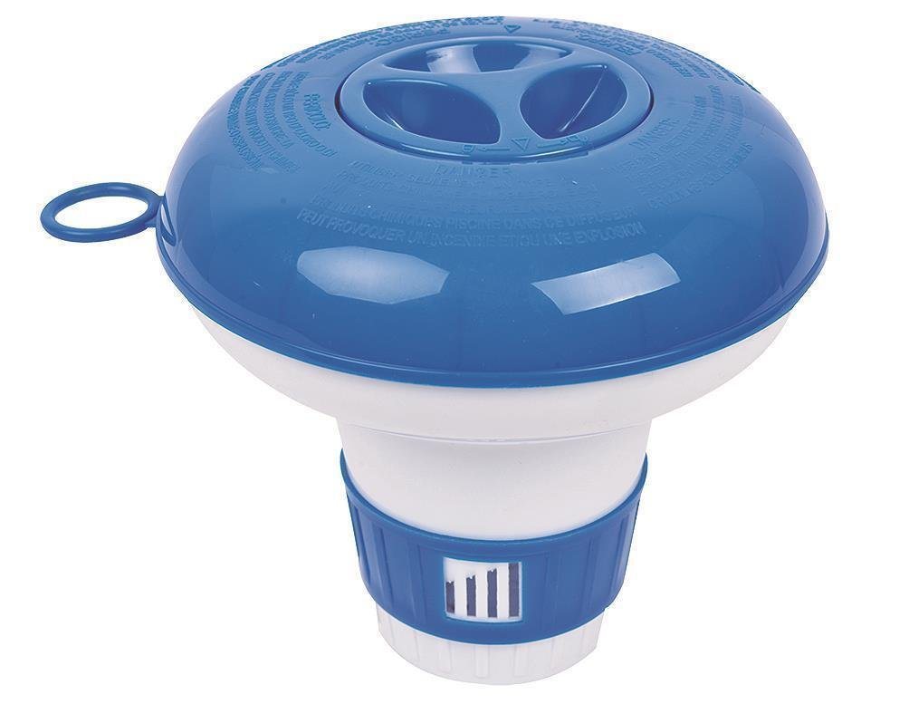 Avenli Chlordosierschwimmer Dosierschwimmer für Tablettengröße 1 (2,5 cm), (Packung, 1-tlg) Für Pools und Whirlpools geeignet, mit Öse zur Befestigung am Poolrand von Avenli