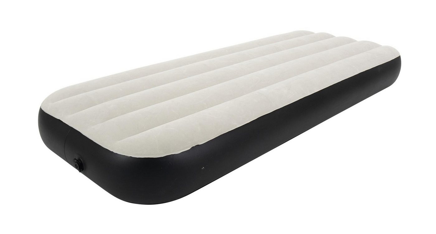 Avenli Luftbett Avenli aufblasbares Luftbett / Campinbett grau 191x76x25 cm, (Luftmatratze für 1 Person), Gästebett mit beflockter Oberfläche von Avenli