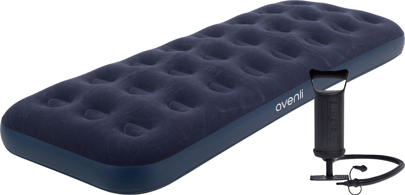 Avenli Luftbett Avenli aufblasbares Luftbett / Campingmatratze Set 191 x 73 x 22 cm, (Luftmatratze für 1 Person), Gästebett inklusive Luftpumpe von Avenli