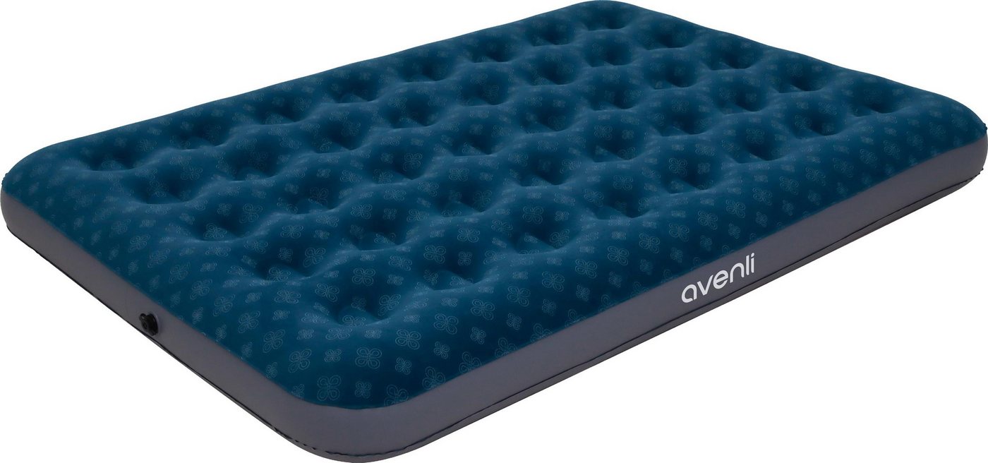 Avenli Luftbett Avenli aufblasbares Luftbett Campingmatratze 191 x 137 x 22 cm, (Luftmatratze für 2 Personen, 1-tlg), Gästebett mit beflockter Oberfläche von Avenli