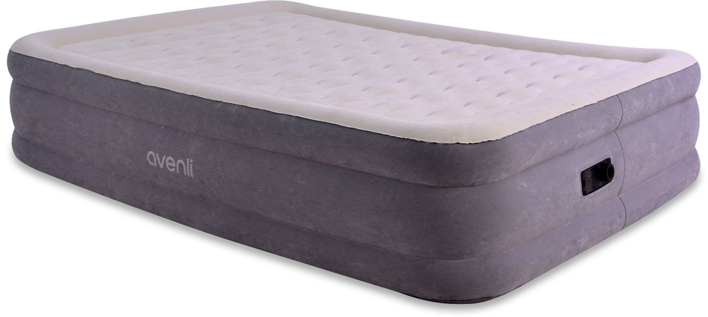 Avenli Luftbett Luftmatratze selbstaufblasend 203 x 152 x 46 cm, (Doppelbett für 2 Personen), Gästebett mit integrierter Pumpe von Avenli