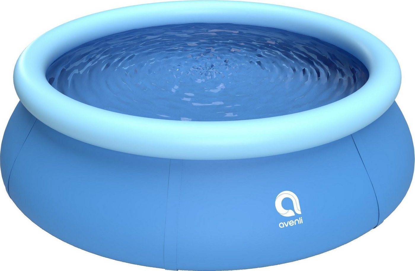 Avenli Pool Prompt Set Pool 244 x 63 cm (Aufstellpool mit aufblasbarem Ring), Swimmingpool auch als Ersatzpool geeignet von Avenli