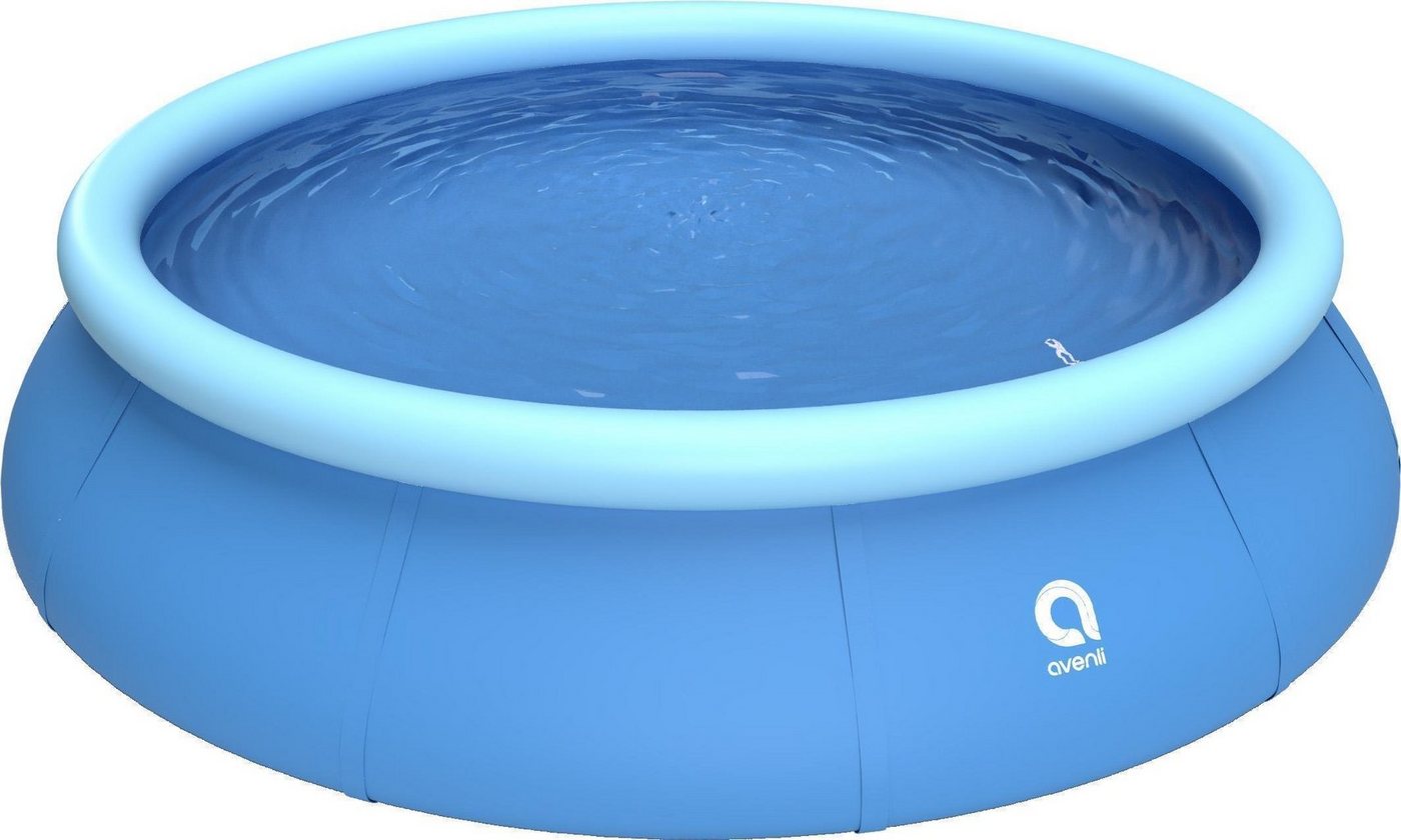 Avenli Quick-Up Pool Prompt Set Pool Ø 360 x 76 cm (Aufstellpool mit aufblasbarem Ring), Swimmingpool auch als Ersatzpool geeignet von Avenli