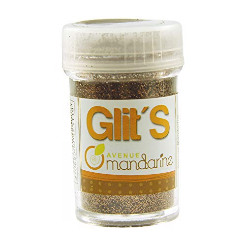 Avenue Mandarine 42511MD Glitter Glit's Flakon (14g, mit praktischem Streuaufsatz zur leichten Handhabung, ideal für Kinder) 1 Stück Schokoladenbraun von Avenue Mandarine