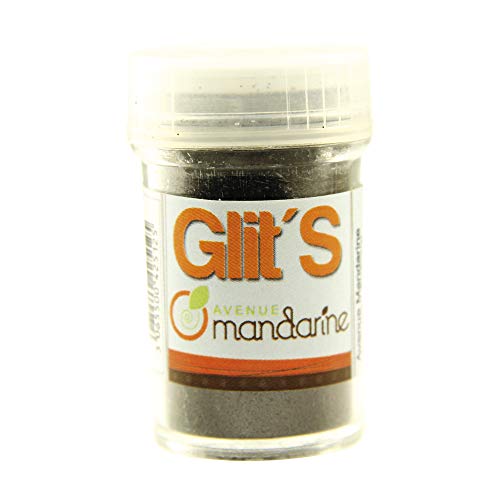 Avenue Mandarine 42512MD Glitter Glit's Flakon (14g, mit praktischem Streuaufsatz zur leichten Handhabung, ideal für Kinder) 1 Stück Schwarz von Avenue Mandarine