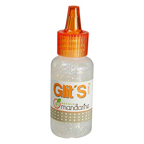 Avenue Mandarine Glit 's Farbe, Glitter Glue, weiß, 20 ml von Avenue Mandarine