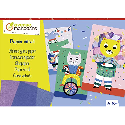 Avenue Mandarine KC136C - Kreativbox Transparentpapier, ideal ab 6 Jahren, Tiere, 1 Box von Avenue Mandarine