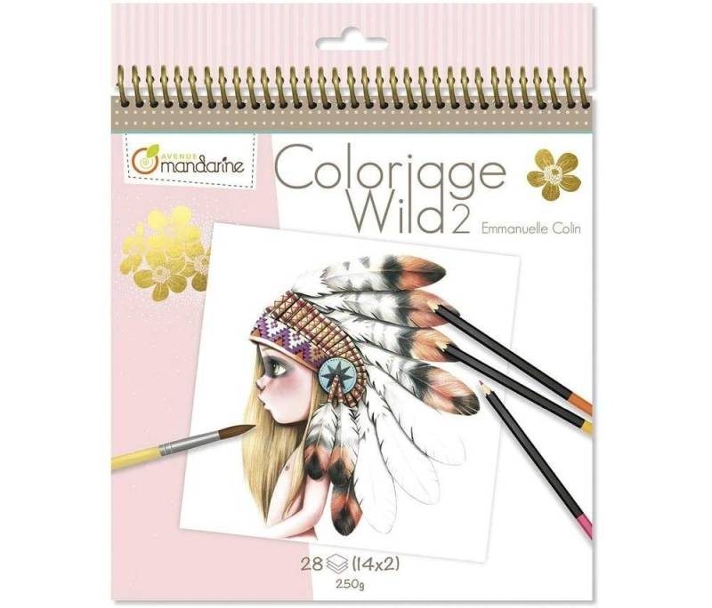 Avenue Mandarine Malblock Coloriage Wild Emmanuelle Colin - Teile 1-7 verfügbar von Avenue Mandarine