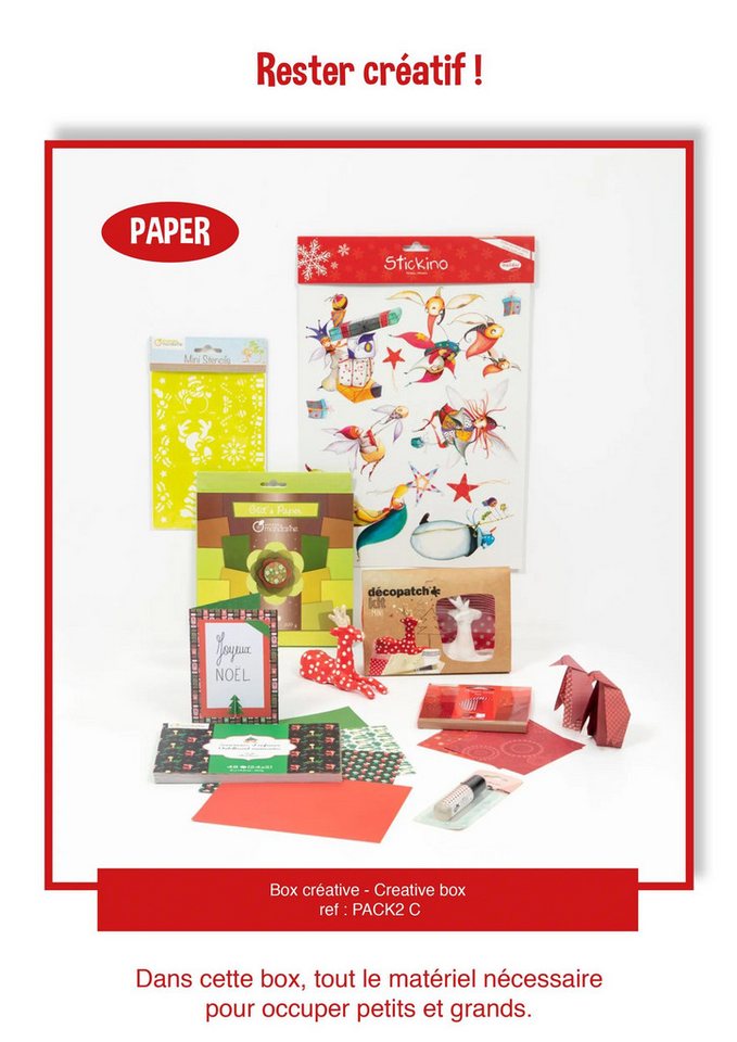 Avenue Mandarine Modelliermasse Pack Multi Activity Weihn Papier PACK2C, My Mandarine von Avenue Mandarine