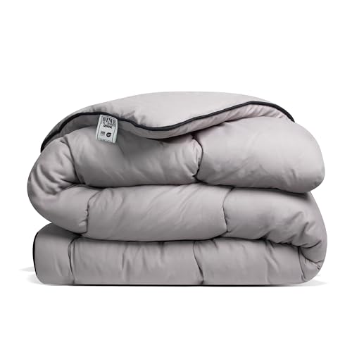 Avenue – Waschbare Bettdecke ohne Bezug – Einzelbettdecke 240 x 220 cm – Antiallergisch – Wolkenweich – Taupe/Grau – Ganzjahresdecke – Waschbar bei 60 °C von Avenue
