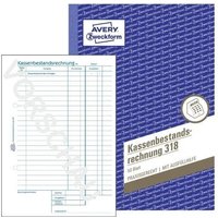AVERY Zweckform Kassenbestandsrechnung 318 von Avery Zweckform