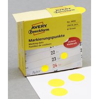 AVERY Zweckform Klebepunkte Ø 19,0 mm gelb von Avery Zweckform
