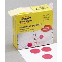 AVERY Zweckform Klebepunkte Ø 19,0 mm magenta von Avery Zweckform