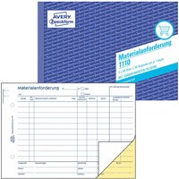 AVERY Zweckform Formularbuch Materialanforderung DIN A5 quer 2x 50 Seiten von Avery Zweckform