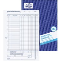 AVERY Zweckform Formularbuch Reisekostenabrechnung monatlich 741 DIN A4 1x 50 Seiten von Avery Zweckform