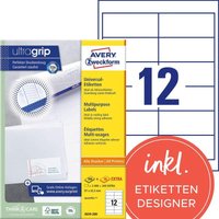 AVERY Zweckform Etiketten 3659-200 weiß 97,0 x 42,3 mm von Avery Zweckform