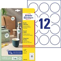 AVERY Zweckform Etiketten L3416-10 weiß 60,0 x 60,0 mm von Avery Zweckform