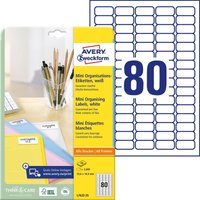 AVERY Zweckform Etiketten L7632-25 weiß 35,6 x 16,9 mm von Avery Zweckform