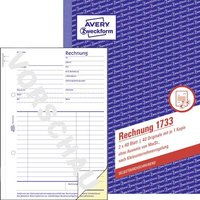 Avery-Zweckform 1733 Rechnung Formular DIN A5 Anzahl der Blätter: 40 Avery-Zweckform 1733 Rechnung Formular DIN A5 Anzahl der Blätter: 40 von Avery-Zweckform