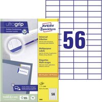 Avery-Zweckform 3668 Universal-Etiketten 52.5 x 21.2mm Papier Weiß 5600 St. Permanent haftend Tinte Avery-Zweckform 3668 Universal-Etiketten 52.5 x 21.2mm Papier Weiß 5600 St. Permanent haftend Tinte von Avery-Zweckform