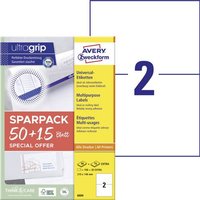 Avery-Zweckform 6604 210 x 148mm Papier Weiß 130 St. Permanent haftend Universal-Etiketten Laser 65 Avery-Zweckform 6604 210 x 148mm Papier Weiß 130 St. Permanent haftend Universal-Etiketten Laser 65 von Avery-Zweckform