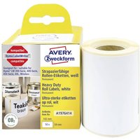 Avery-Zweckform Etiketten Rolle Kompatibel ersetzt DYMO 1976414 59 x 102mm Folie Weiß 50 St. Perman von Avery-Zweckform