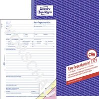 Avery-Zweckform Bautagesbericht Formular 1777 DIN A4 Anzahl der Blätter: 40 von Avery-Zweckform