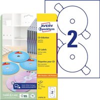 Avery-Zweckform L7676-25 CD-Etiketten Ø 117mm Papier Weiß 50 St. Permanent haftend Tintenstrahldru Avery-Zweckform L7676-25 CD-Etiketten Ø 117mm Papier Weiß 50 St. Permanent haftend Tintenstrahldru von Avery-Zweckform