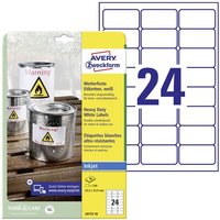 Avery-Zweckform J4773-10 Folien-Etiketten 63.5 x 33.9mm Polyester-Folie Weiß 240 St. Permanent haft Avery-Zweckform J4773-10 Folien-Etiketten 63.5 x 33.9mm Polyester-Folie Weiß 240 St. Permanent haft von Avery-Zweckform