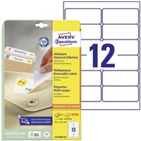 Avery-Zweckform L4743REV-25 Universal-Etiketten 99.1 x 42.3mm Papier Weiß 360 St. Wiederablösbar T Avery-Zweckform L4743REV-25 Universal-Etiketten 99.1 x 42.3mm Papier Weiß 360 St. Wiederablösbar T von Avery-Zweckform