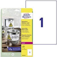 Avery-Zweckform L4775-20 Folien-Etiketten 210 x 297mm Polyester-Folie Weiß 20 St. Permanent haftend Avery-Zweckform L4775-20 Folien-Etiketten 210 x 297mm Polyester-Folie Weiß 20 St. Permanent haftend von Avery-Zweckform