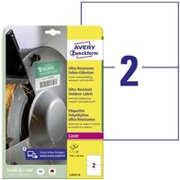 Avery-Zweckform L7916-10 Folien-Etiketten 210 x 148mm Polyethylenfolie Weiß 20 St. Permanent haften von Avery-Zweckform