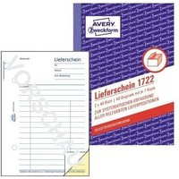 Lieferschein din A6 selbstdurchschreibend 2 x 40 Bl. von AVERY ZWECKFORM