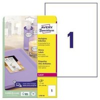 Avery - Universaletikett 210 x 297 mm (b x h) Papier weiß 40 Etik./Pack. von Avery
