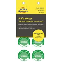 Zweckform 6990-2026 Prüfplakette Grün Folie selbstklebend (ø) 30 mm 30 mm 80 St. - Avery von Avery