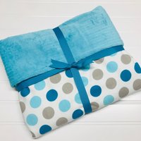 Polka Dot Und Chenille Babydecke | Babys Erste Decke Krippe Gender Neutral von AverysChicShop