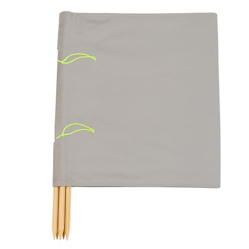 Aves-24 Windschutz 8m x 80cm für Strand Garten See Meer SICHTSCHUTZ Wind Zaun Schutz Blickschutz Camping (51. Einfarbig Grau) von Aves-24