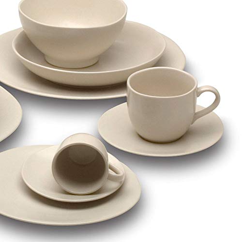 Avet Spain-Set Teetassen mit Untertasse, Steingut, cremefarben, 8.9 x 8.9 x 7.3 cm, 6 Stück von Avet Spain