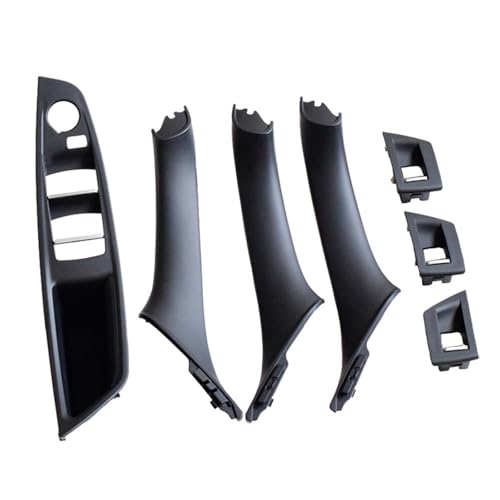 Auto Innen Türgriff Für 5 Series F10 F11 520d 525d 530d 535i Innere Panel Pull Trim Abdeckung Carbon Faser LHD Auto Innen Tür Griff Fit(Model A Black) von Avfpra