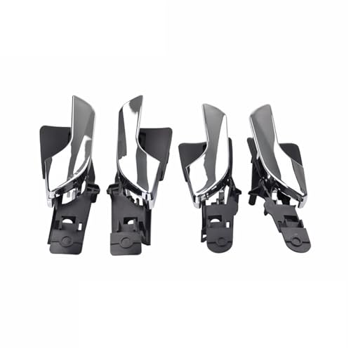Auto Innen Türgriff Für Alfa Für Romeo Für Giulietta 2012-2018 156092167 156092165 Verbesserte Innen Chrom Öffnung Tür Griff(Bright Silver 4piece) von Avfpra
