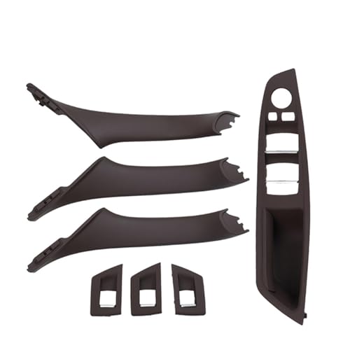 Auto Innen Türgriff Für F10 F11 F18 520 523 525 528 530 RHD Rechts Fahrer Innentür Fenster Schalter Panel Pull Griff 7PCS Set(Model A Moka) von Avfpra