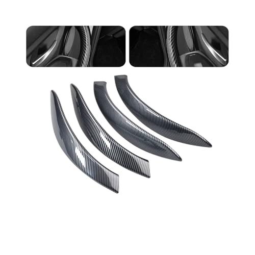 Avfpra Auto Innen Türgriff 4piece Für 3 Serie F30 F80 F31 F32 F33 F34 F35 F36 2013-18 Innen Tür Pull Griff Panel Mit Abdeckung Trim Auto Asseccories(Carbon Fiber Cover) von Avfpra