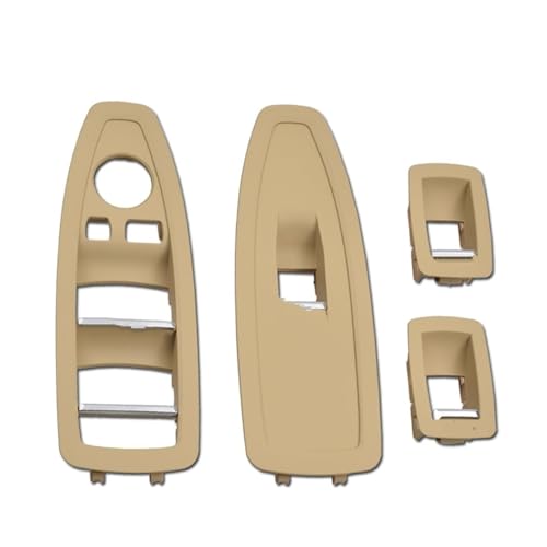 Avfpra Auto Innen Türgriff Für 1 3 4 Serie F20 F30 F31 F34 F35 F36 318 320 328 330 335 Auto Innen Tür Fenster Hebe Schalter Panel Abdeckung Ersatz(Beige 4pieceSet) von Avfpra