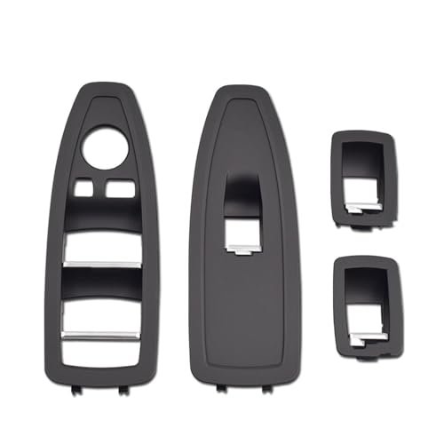 Avfpra Auto Innen Türgriff Für 1 3 4 Serie F20 F30 F31 F34 F35 F36 318 320 328 330 335 Auto Innen Tür Fenster Hebe Schalter Panel Abdeckung Ersatz(Black 4piece Set) von Avfpra