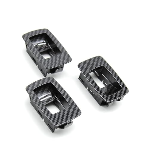 Avfpra Auto Innen Türgriff Für 3 Serie E90 E91 316i 318i 320i 325i 328i LHD RHD Auto Innen Zubehör Carbon Faser Türgriff Kit Ersatz(Small Switch Covers) von Avfpra