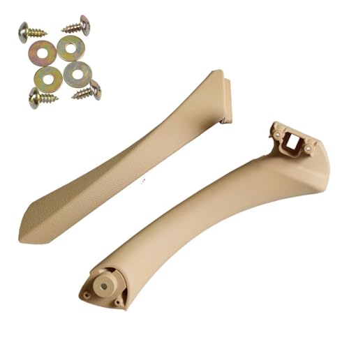 Avfpra Auto Innen Türgriff Für 3 Serie E90 E91 E92 316 318 320 325 328i 2004-2012 Schwarz Beige Auto Innen Tür Pull Griff Oder Abdeckung Trim Ersatz(Beige-Set-Right) von Avfpra