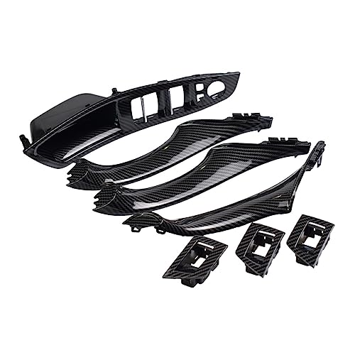 Avfpra Auto Innen Türgriff Für 5 Series F10 F11 520d 525d 530d 535i Innere Panel Pull Trim Abdeckung Carbon Faser RHD LHD Auto Innen Tür Griff Fit(LHD-Carbon-7piece) von Avfpra