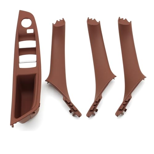 Avfpra Auto Innen Türgriff Für 5 Series F10 F11 520i 523i 525i 528i 530i 51417225867 51417225865 4PCS LHD Innen Links Rechts Türgriff Kit(LHD Redbrown Set) von Avfpra