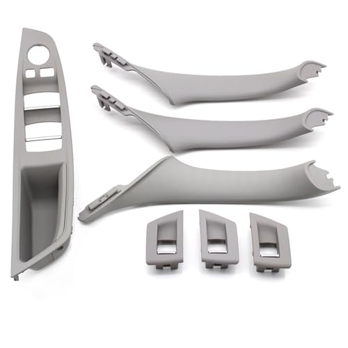 Avfpra Auto Innen Türgriff Für 5 Series F10 F11 520i 523i 525i 528i 530i LHD Beige Schwarz Auto Innentür Griff Armlehne Panel Pull Trim Abdeckung Set(LHD Gray Set) von Avfpra